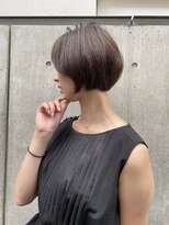 レーヴバイロンド 仙台(Reve by Lond)&nbsp;髪質改善ショート美髪外ハネボブホワイトブロンドワイドバング