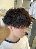 ツイストスパイラルパーマツイストパーマメンズマッシュパーマ