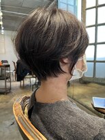 髪質改善と縮毛矯正の専門店 サンティエ(scintiller)&nbsp;大人綺麗な小顔襟足スッキリショートボブ　30代40代50代