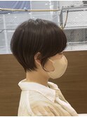 丸みが可愛いショートボブ