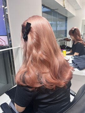 ランテルディ 渋谷(LANTERDIT) 【LANTELDIT】ケアブリーチ使用のピンクベージュ☆