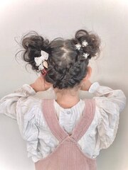 子供ヘアセット