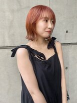クリアーオブヘアー 栄南店(CLEAR of hair) オレンジピンクボブ