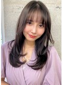 くびレイヤーエモージュ黒髪ベージュ 20代30代40代