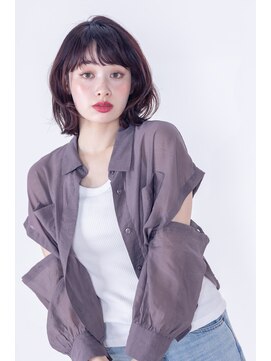 スノードロップ 高円寺店(Snowdrop) 黒髪/グレーベージュ/レイヤーロング/前髪パーマ/高円寺