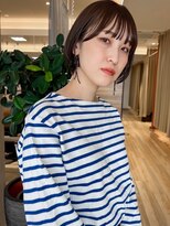 バランス ヘアーアンドアイラッシュ 野田店(balance.)&nbsp;ショートボブ×モカブラウン