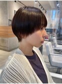 ショートカット×ひし形ショートボブ×前髪あり20代30代40代　a
