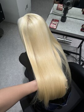 ペレ 渋谷(PELE) デザインカラー/レイヤーカット/ウェットヘア/オリーブベージュ