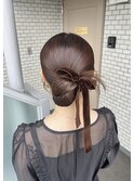 カチモリ タイトヘア タイトアレンジ タイトシニヨン 参列ヘア
