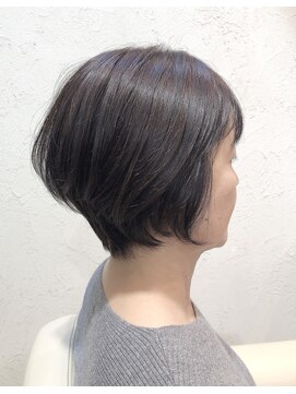 サイン(SIGN) 前髪あり大人可愛いマッシュショートボブウルフ/30代/40代/50代