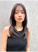 レイヤーロング/ヘルシースタイル/韓国ヘア/ベビーピンク/調布