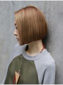 くせ毛多毛前下がりライン外国人風ボブ大人オトナ