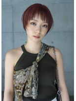 レコ 渋谷(LECO)&nbsp;ショートカシスモーヴピンクショートバング