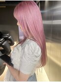 イメチェン/ホワイトブロンド/外ハネボブ/美髪/栄