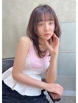 アルテ(ARTE)&nbsp;【ARTE表参道/青山】顔まわりレイヤーセミロング×透明感カラー