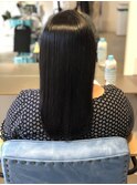 【髪質改善】カット+髪質改善ストレート+トリートメント