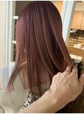 《grow 蒲田》レッド×ベージュのグラデーションカラー