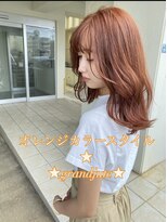 グランジュテ(grandjute) イルミナカラー★ハイライト★デジタルパーマ★切りっぱなし