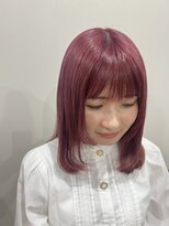 ウィーク 梅田(UiiC)&nbsp;ピンクカラー/デザインカラー/ローレイヤー uiic umeda中沢恵理