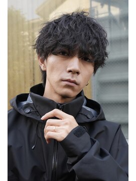 フィフス 原宿(fifth) 原宿シャドウパーマメンズカット刈り上げラウンドマッシュ30代