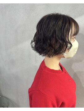 #ミニボブ×ニュアンスパーマ