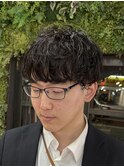 坂口健太郎風！ラフにキマるシャドウパーマ