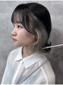インナーカラー.イヤリングカラー.ホワイトカラー.10代 20代