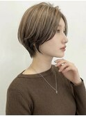 モカブラウン大人美人クールショートマッシュA10越谷30代40代