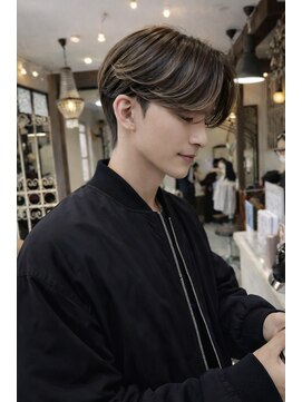 アットラブ バイ ベル(at'LAV by Belle) 【大人メンズの毛流れパーマ】センターパート/韓国/メンズ