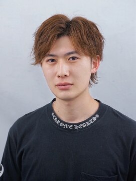 ヒロギンザ 広島本店(HIRO GINZA) センターパート × ナチュラルウルフショート