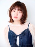 ☆切りっぱなしスタイル　ミディアムレイヤー☆