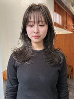 ニール 名古屋 伏見 丸の内(NEELU)&nbsp;【NEELU_misa】ハイレイヤー 透明感グレージュ