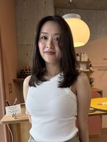 マルソー&nbsp;岡山顔まわりレイヤーカット髪質改善カラーパーソナルカラー診断