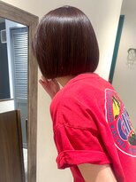 エミス バイ メルト 吉祥寺(emis by melt)&nbsp;【吉田】切りっぱなしボブ暖色ブリーチなしダブルカラー吉祥寺