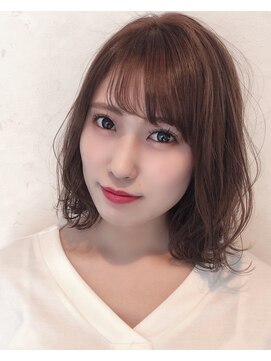 ザブックハンドサロン(The book hand salon) ベージュ×ボブ