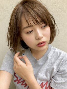 ディアローグ 瑞江南口店 甘辛ボブイメチェンフォギーベージュ