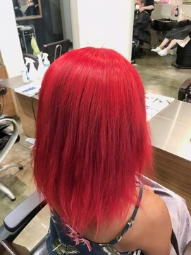 アビリティ ヘアー(ability hair) ビビッド　ピンクレッドカラー