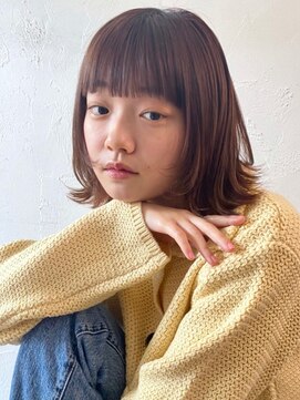 チェリッシュ 亀有(CHERISH) 柔らかブラウンカラー　レイヤーボブ