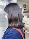 潤いアップ艶髪グレージュカラー切りっぱなし外ハネ梅ヶ丘美容室