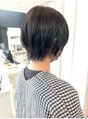 福山美容室caary似合わせカット　伸ばしかけショートボブ