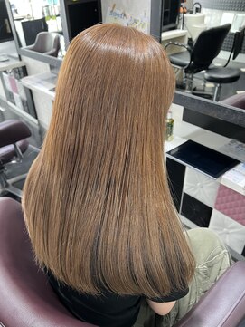 ヒップスデコ(Hip's deco) ダブルカラーでかわいい＊マロンベージュ