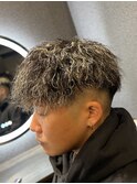 ツイストパーマ メッシュキャップ