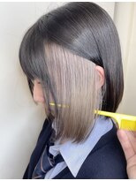 マティス 表参道(matiz)&nbsp;切りっぱなしボブ/インナーカラー/ハッシュカット/フルバング