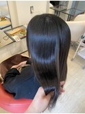 《R+》縮毛矯正/スクール矯正/ロングストレート/艶髪/自然な艶