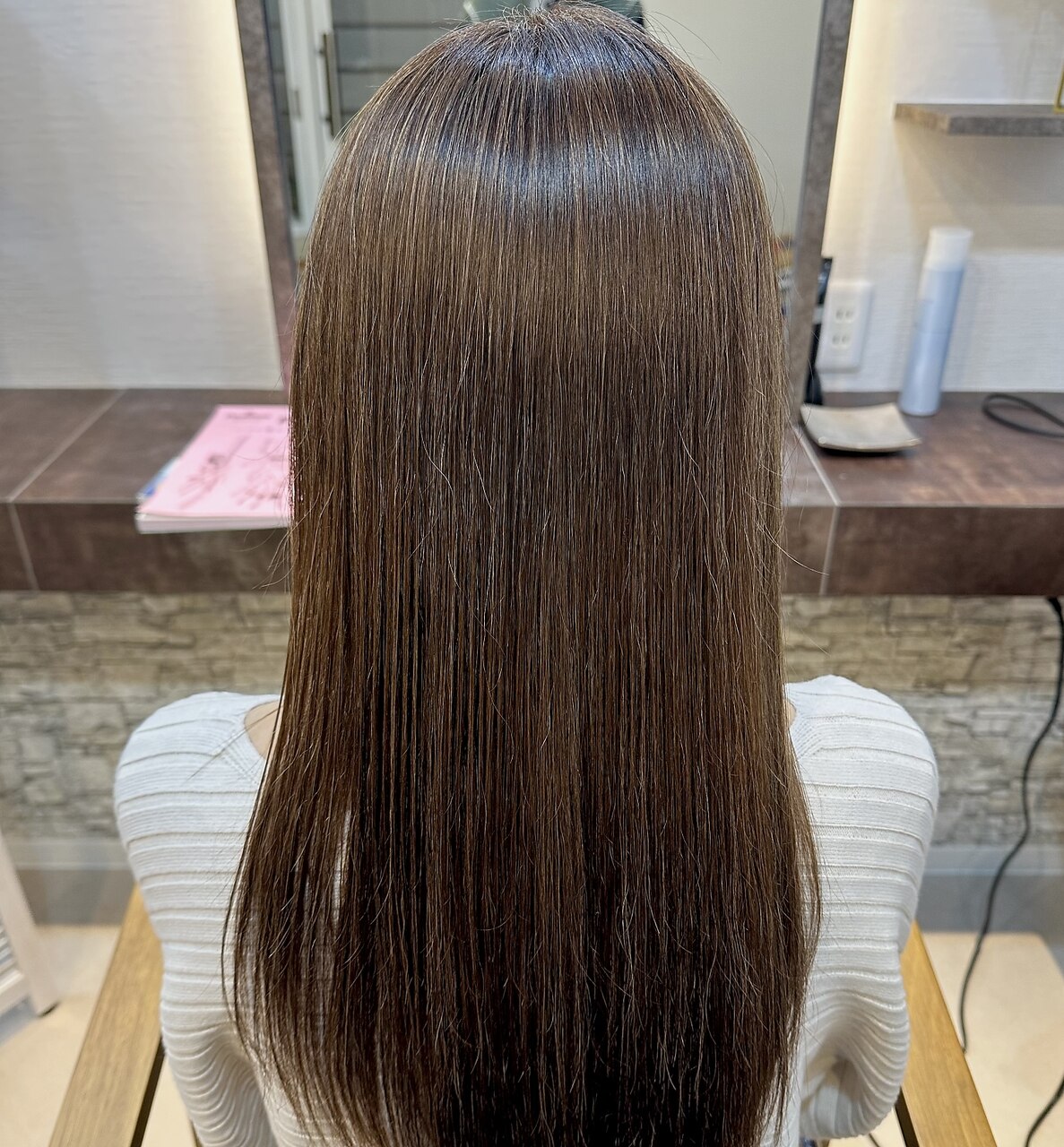 【縮毛1番人気、ワンランク上の艶髪へ】美髪クオライン縮毛矯正＆TR　16500