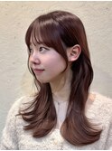 韓国風/レイヤー/小顔/前髪カット/髪質改善/グレージュ/透明感