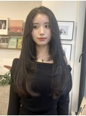 札幌ロング　暗髪髪質改善ザクザクレイヤーカット