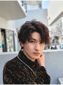 仙台シャドウパーマセンターパートツイストスパイラルパーマ