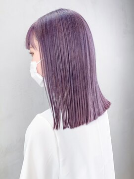 シオン(shion) ボブハイトーンミディアムチェリーブラウン_ba344121