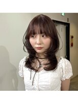 ニコ シモノセキ(NIKO Shimonoseki)&nbsp;【NIKO】 くびれミディアムレイヤー、チョコレートブラウン